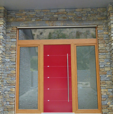 gallery image - red entrance door